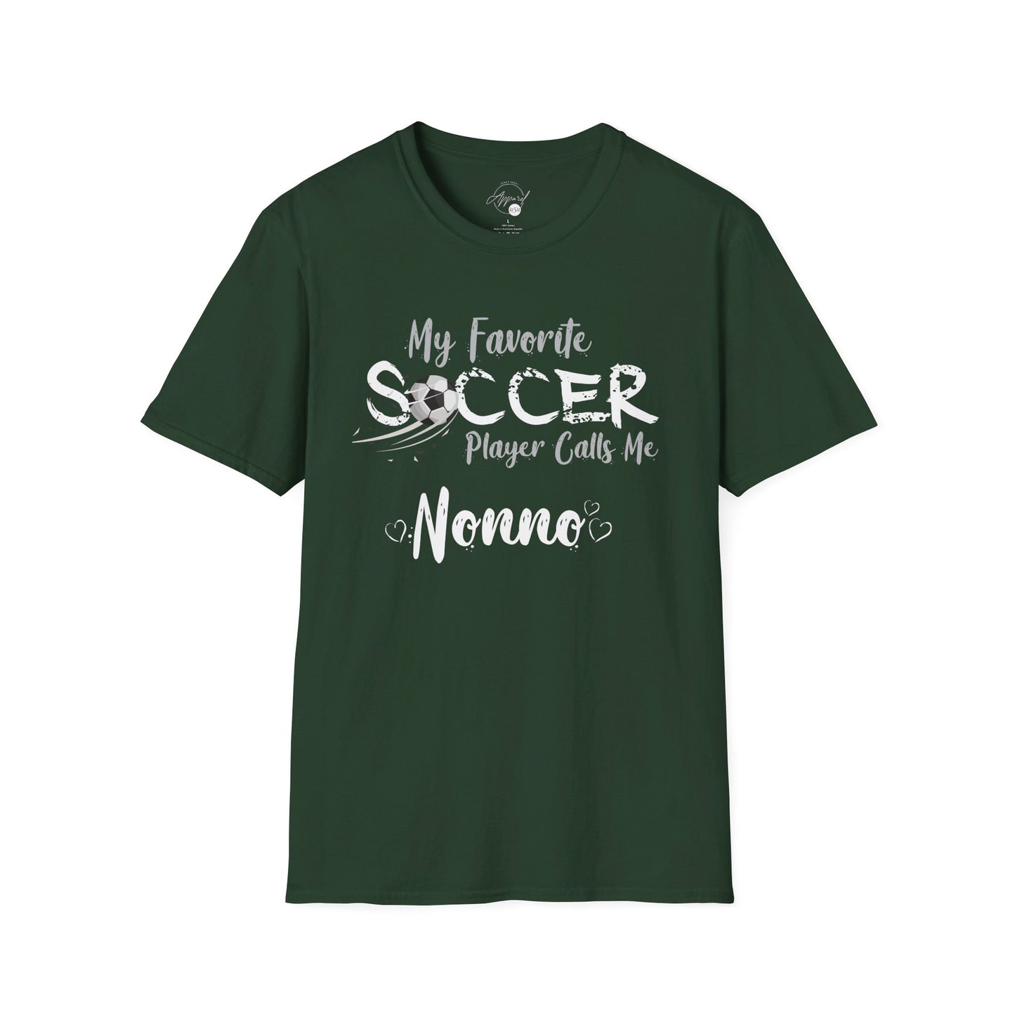 My Favorite Soccer Player Calls Me Nonno - Softstyle T-Shirt