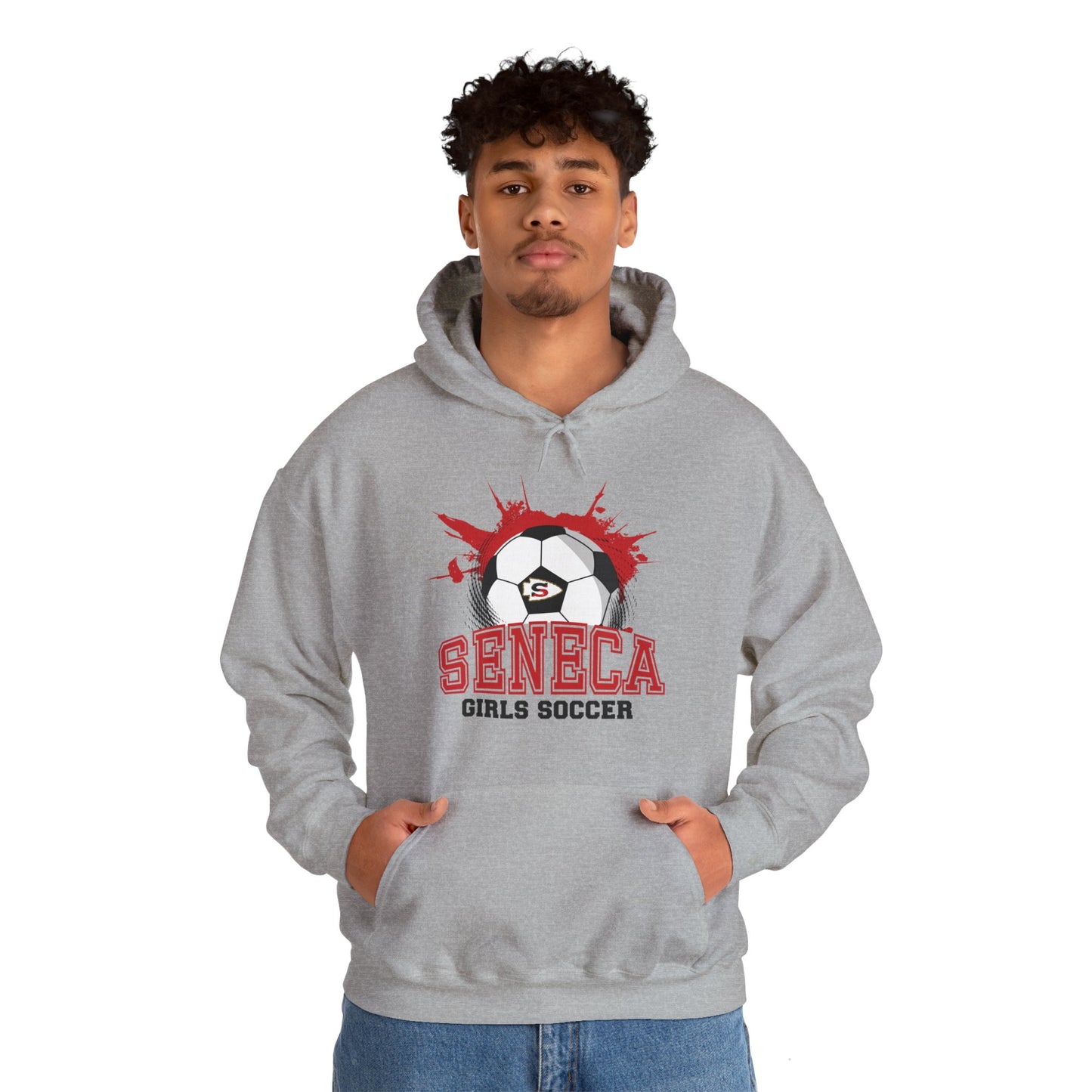 Seneca Girls Soccer Ball - Hoodie