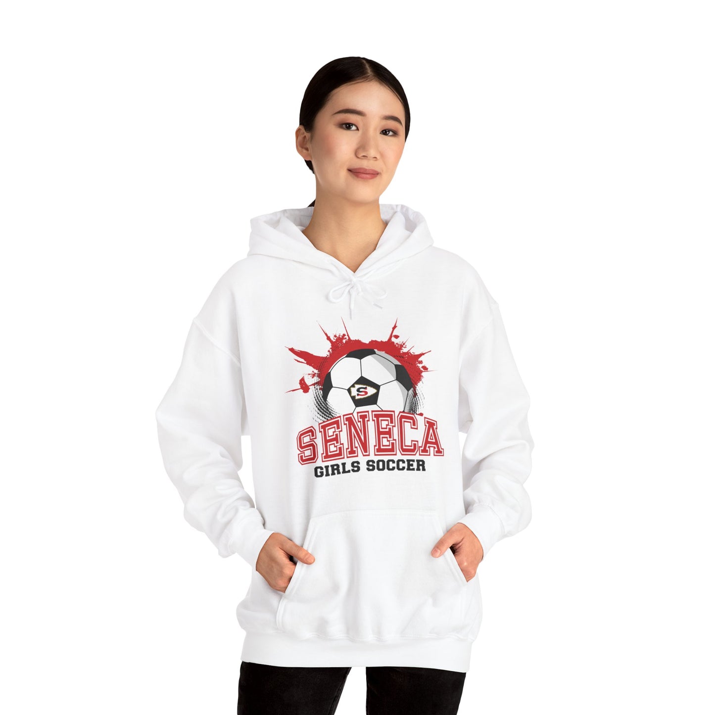Seneca Girls Soccer Ball - Hoodie