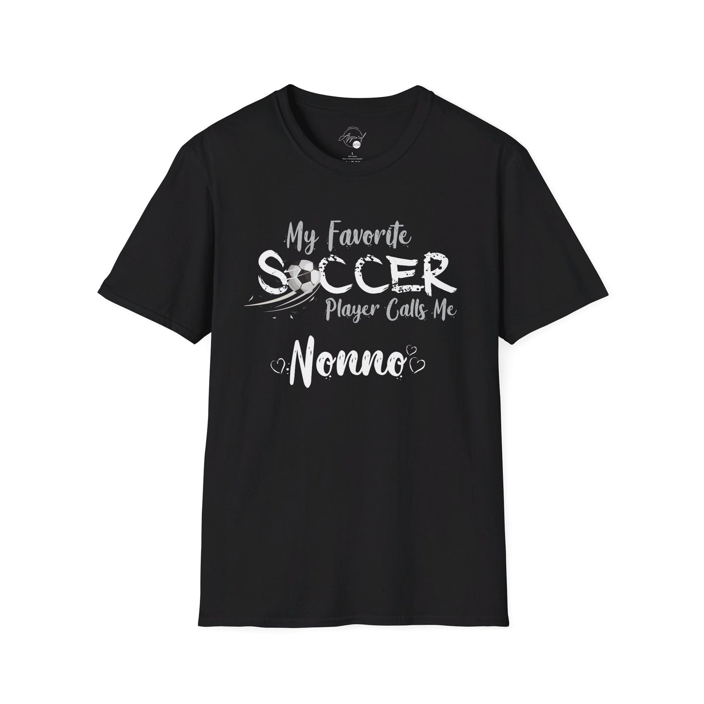 My Favorite Soccer Player Calls Me Nonno - Softstyle T-Shirt