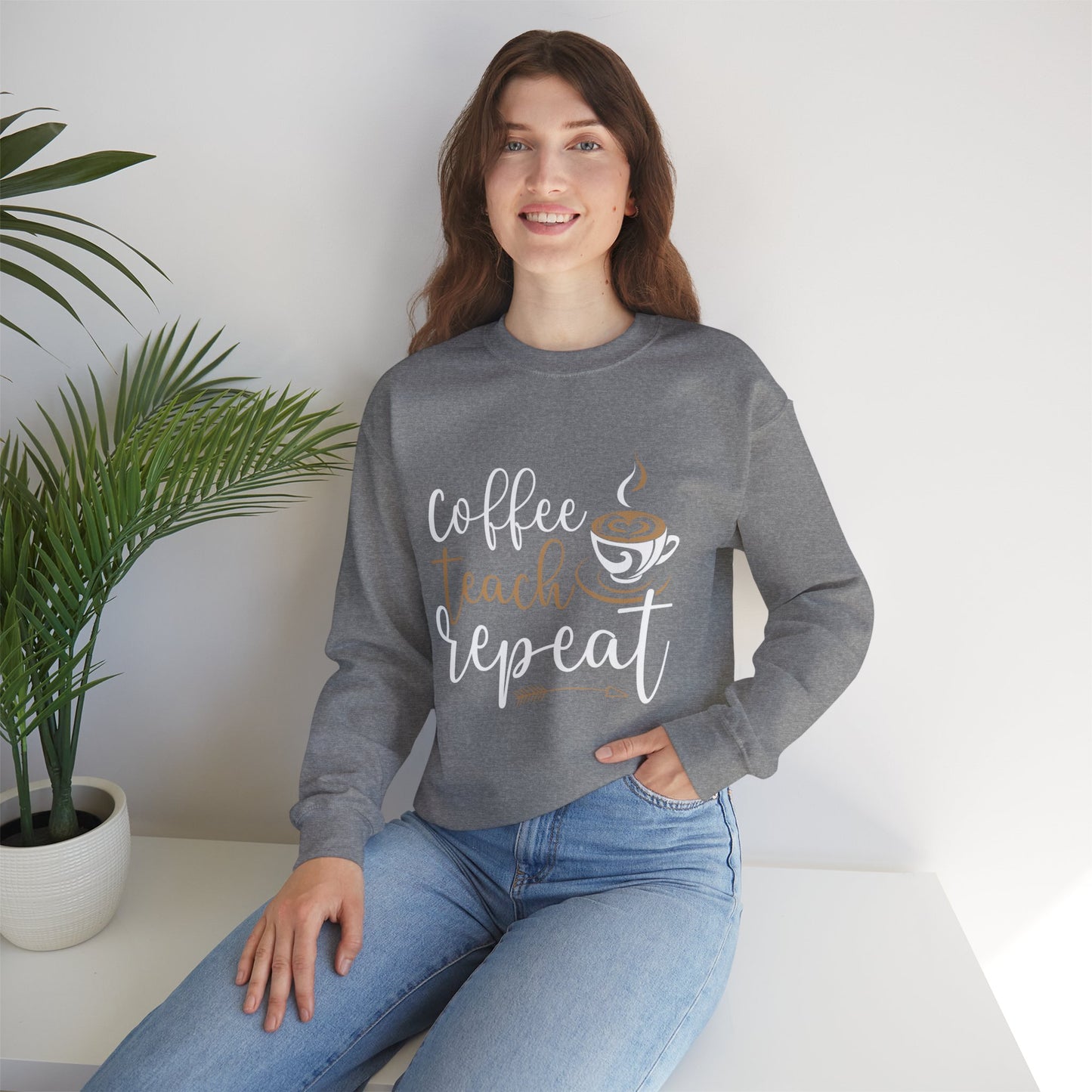 Coffee Teach Repeat Crewneck