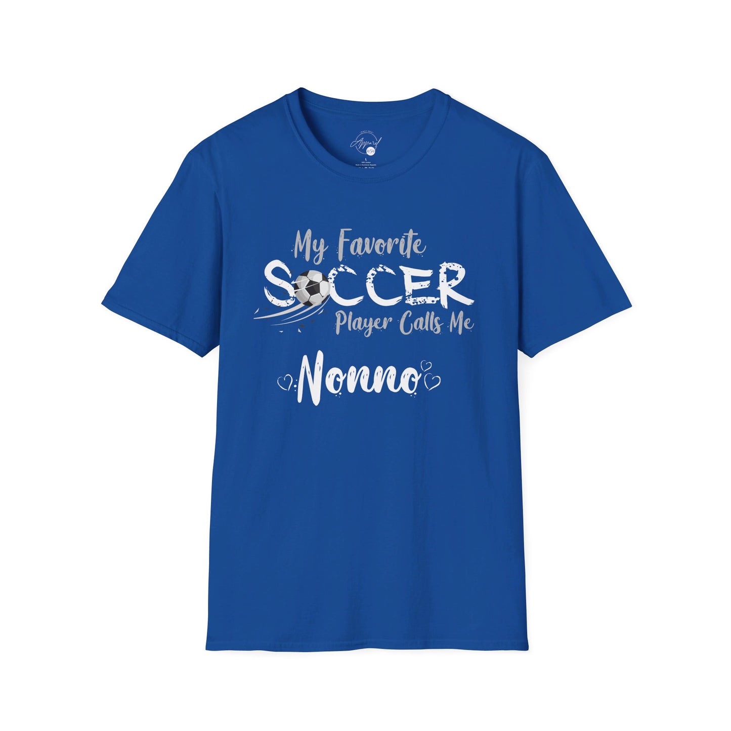 My Favorite Soccer Player Calls Me Nonno - Softstyle T-Shirt