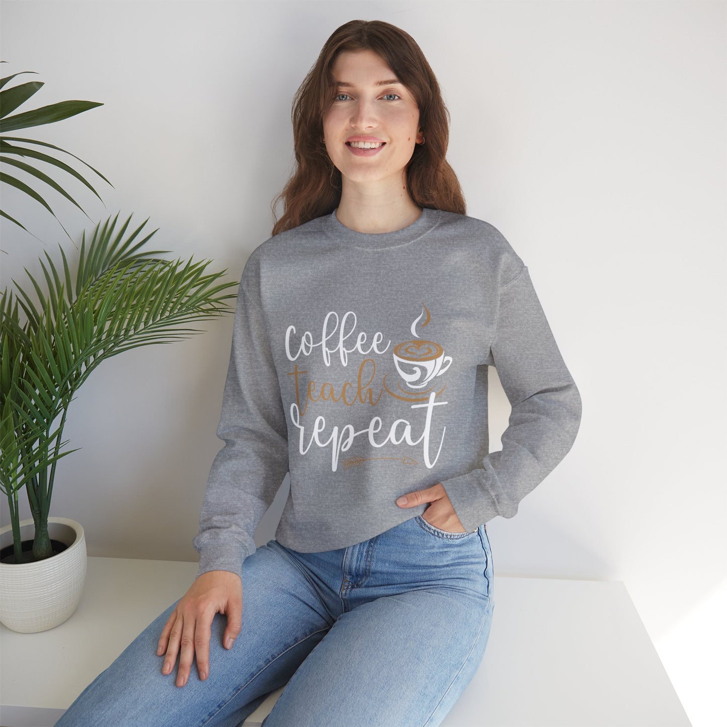 Coffee Teach Repeat Crewneck