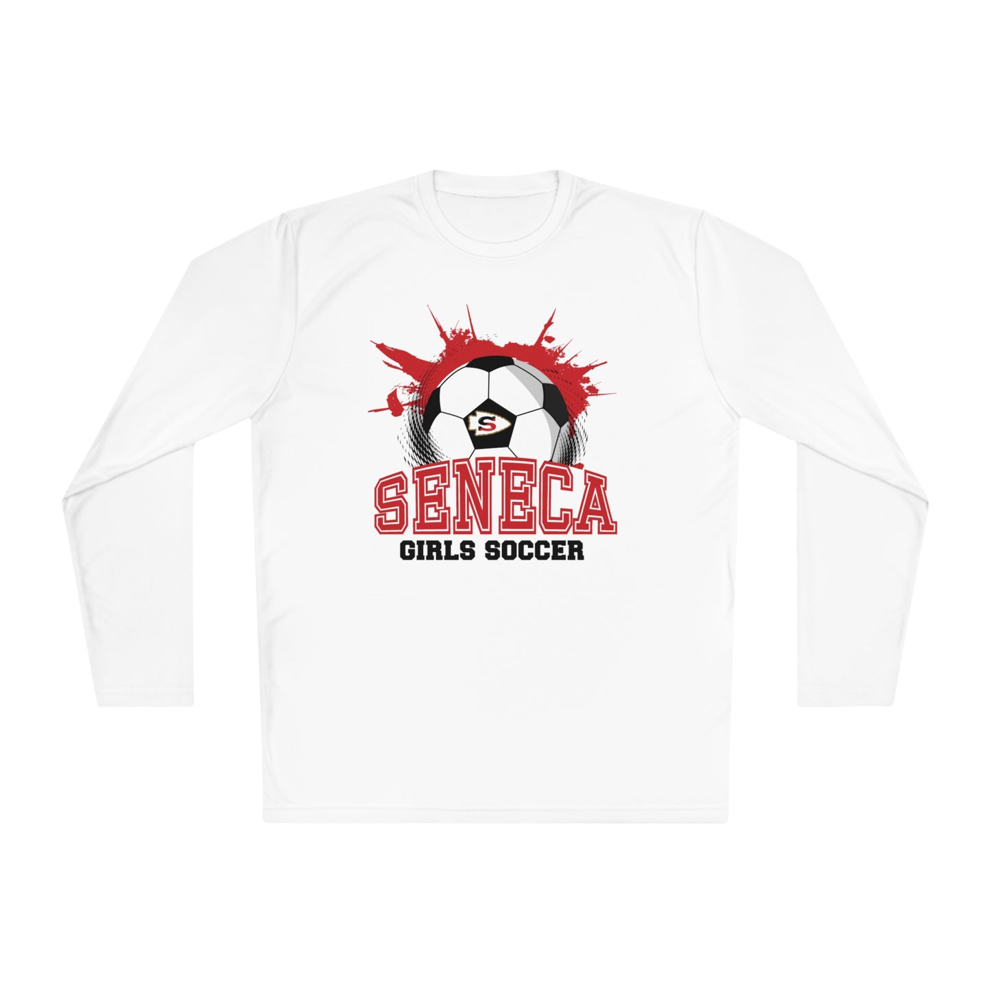 Seneca Girls Soccer Ball - Long Sleeve T