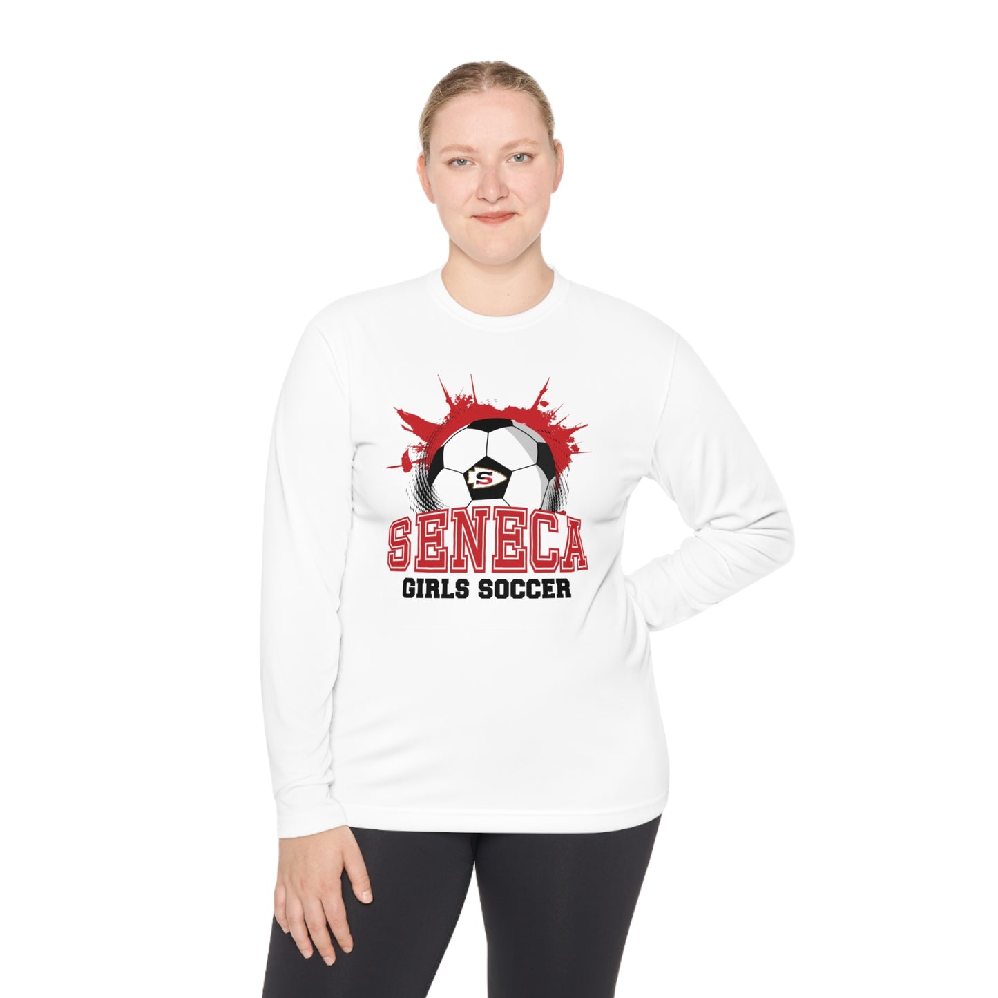 Seneca Girls Soccer Ball - Long Sleeve T