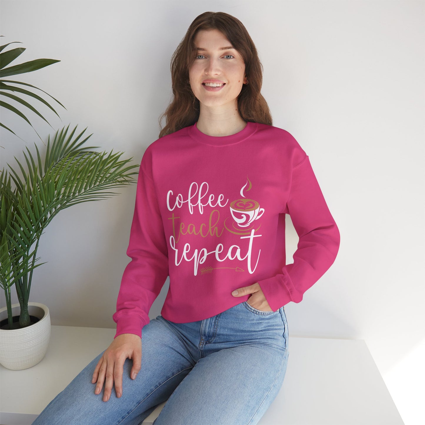 Coffee Teach Repeat Crewneck