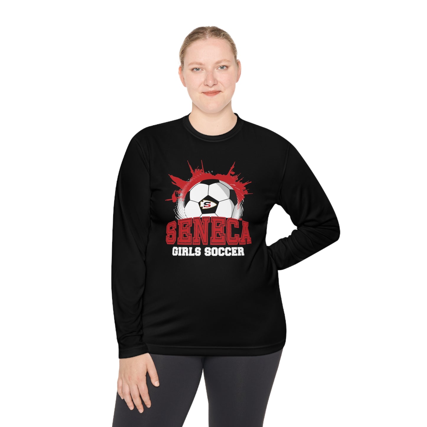 Seneca Girls Soccer Ball - Long Sleeve T