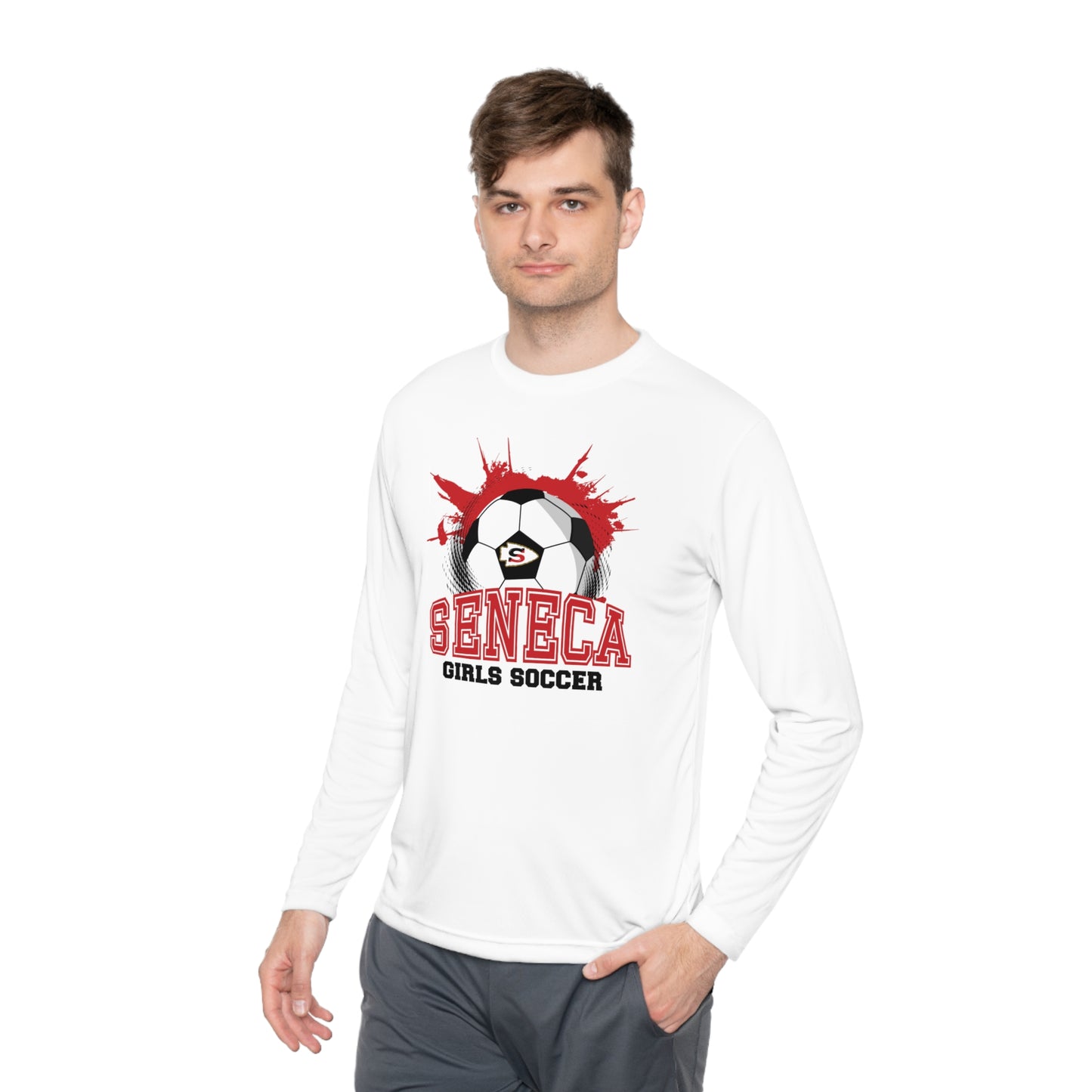 Seneca Girls Soccer Ball - Long Sleeve T