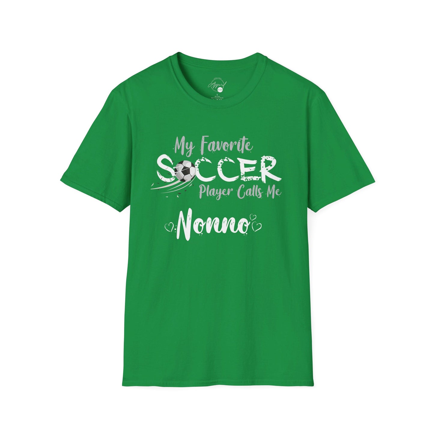 My Favorite Soccer Player Calls Me Nonno - Softstyle T-Shirt