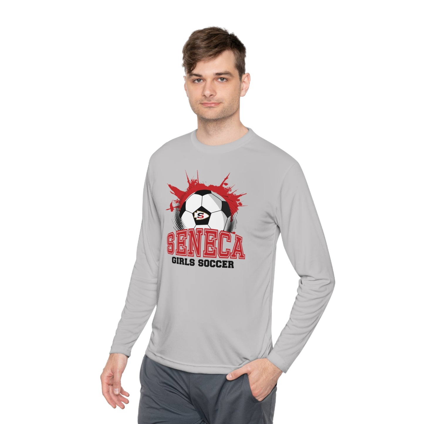 Seneca Girls Soccer Ball - Long Sleeve T