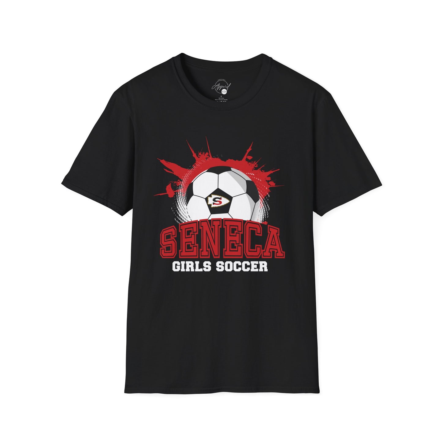 Seneca Girls Soccer Ball Unisex Softstyle T-Shirt
