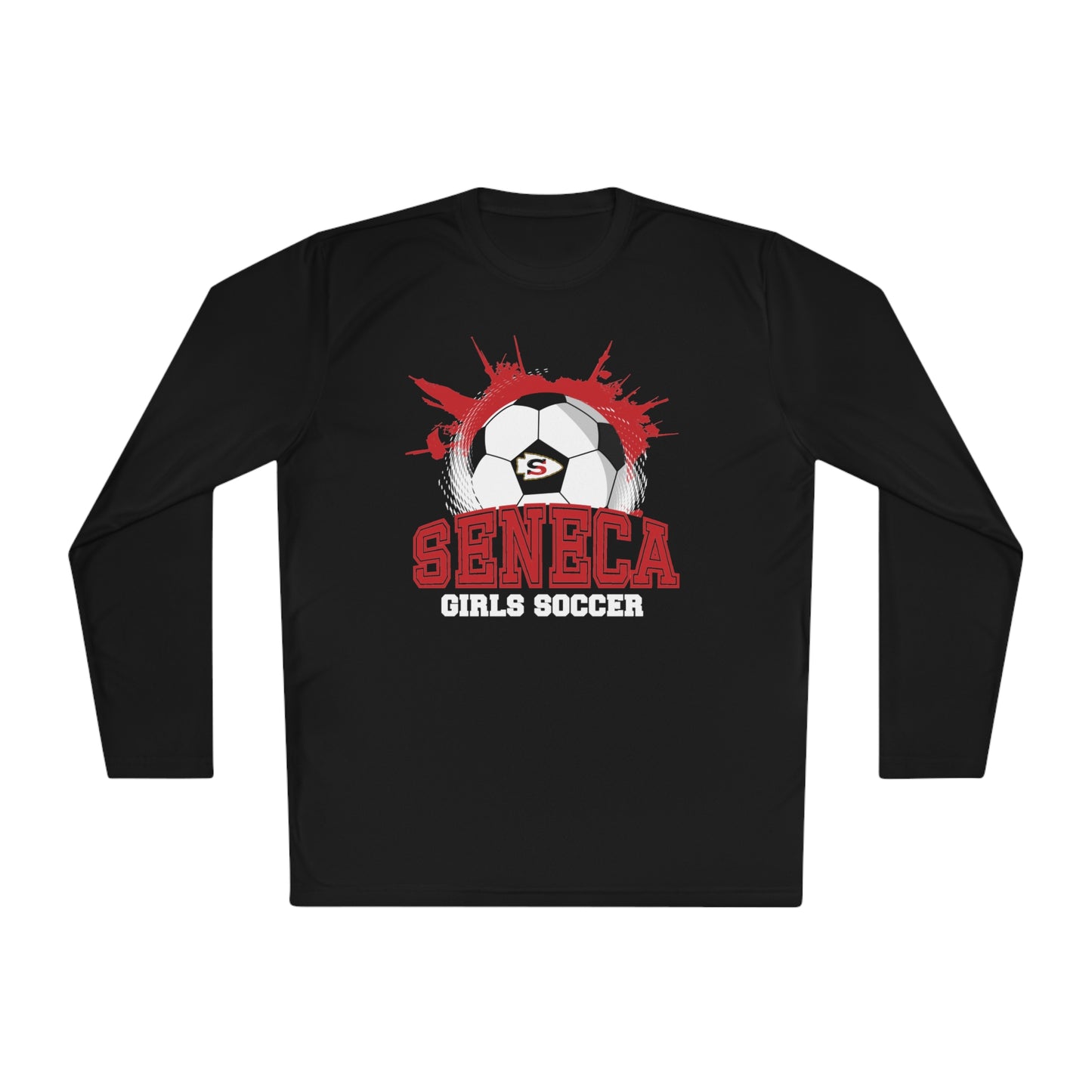 Seneca Girls Soccer Ball - Long Sleeve T
