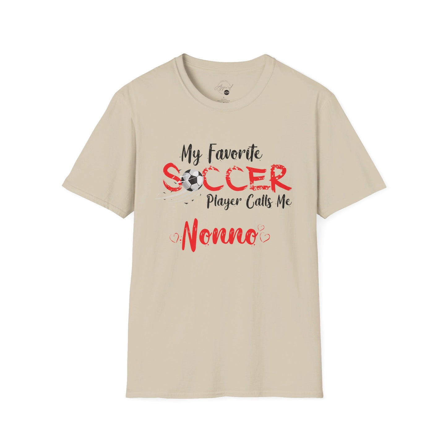 My Favorite Soccer Player Calls Me Nonno - Softstyle T-Shirt