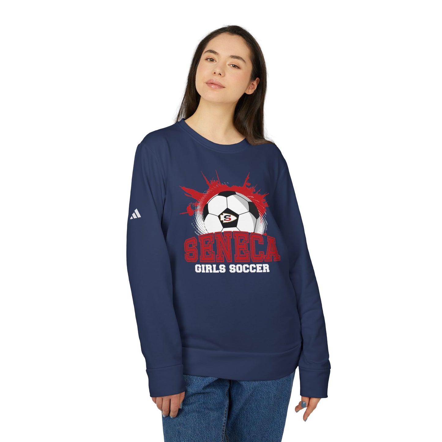 Adidas Seneca Ball Unisex Fleece Crewneck Sweatshirt