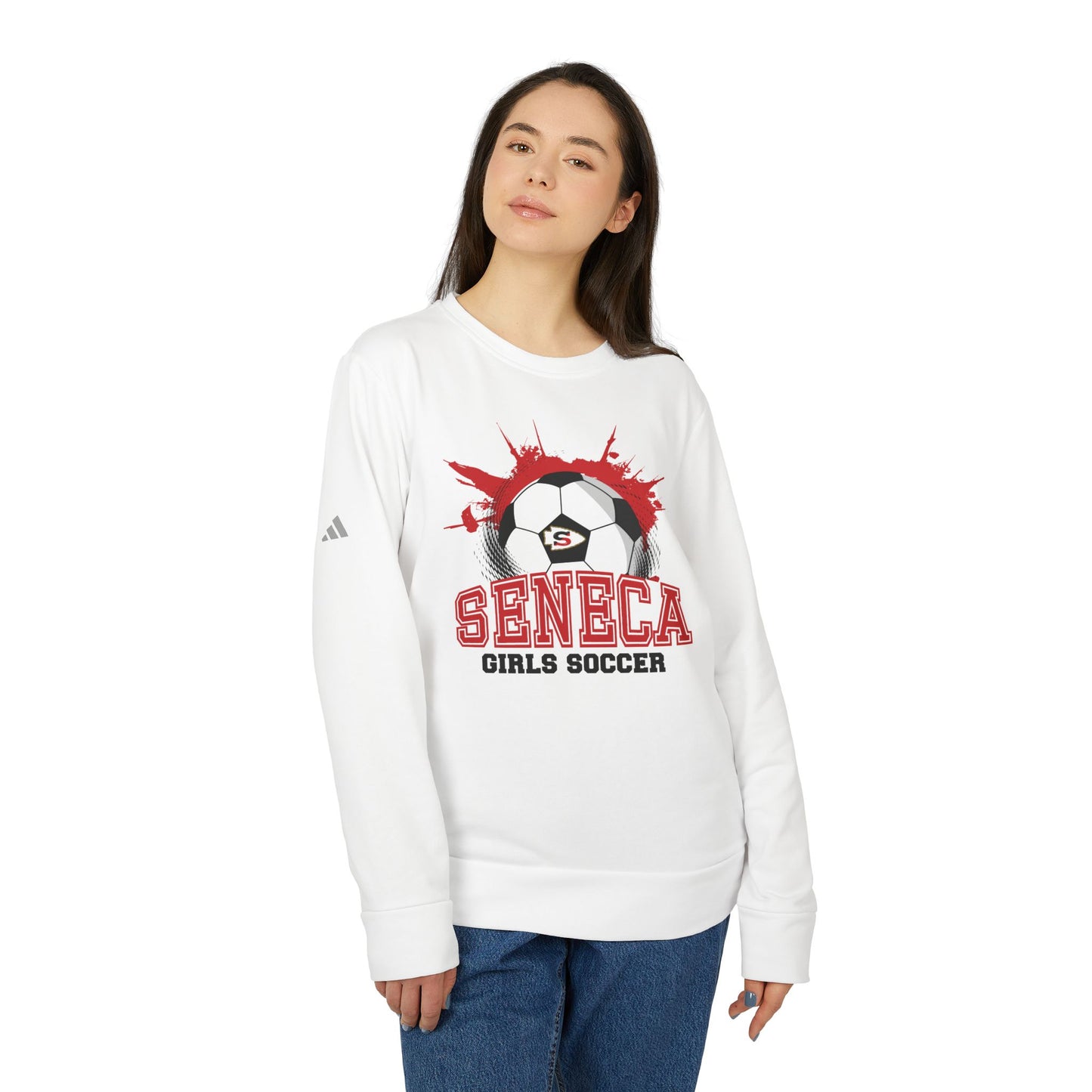 Adidas Seneca Ball Unisex Fleece Crewneck Sweatshirt