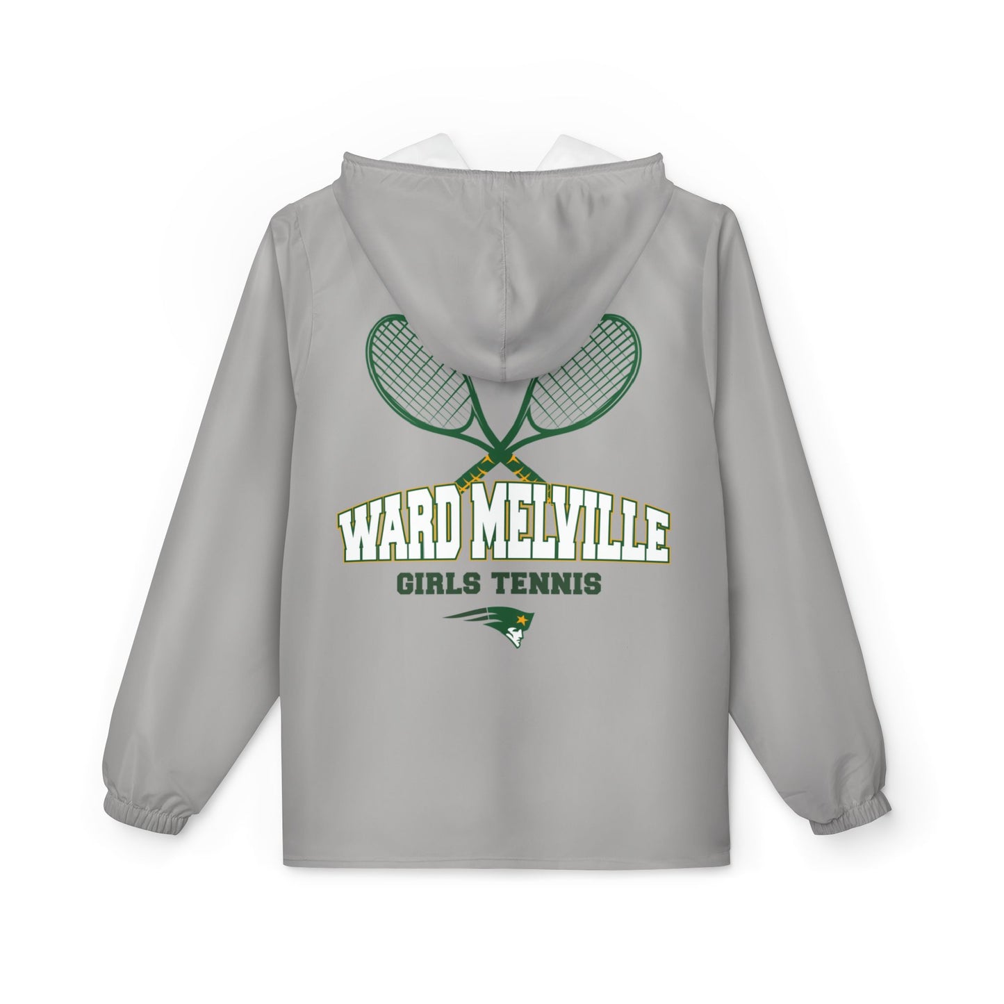 Ward Melville Girls Tennis - Player Windbreaker Jacket - Grey