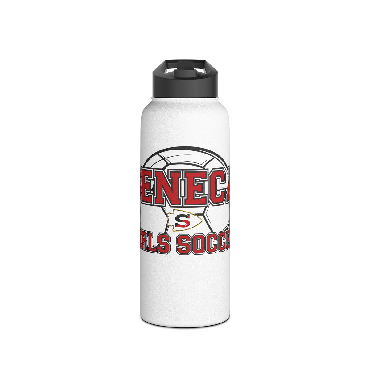 Seneca Girls Soccer - Stainless Steel Water Bottle, Standard Lid - 32oz