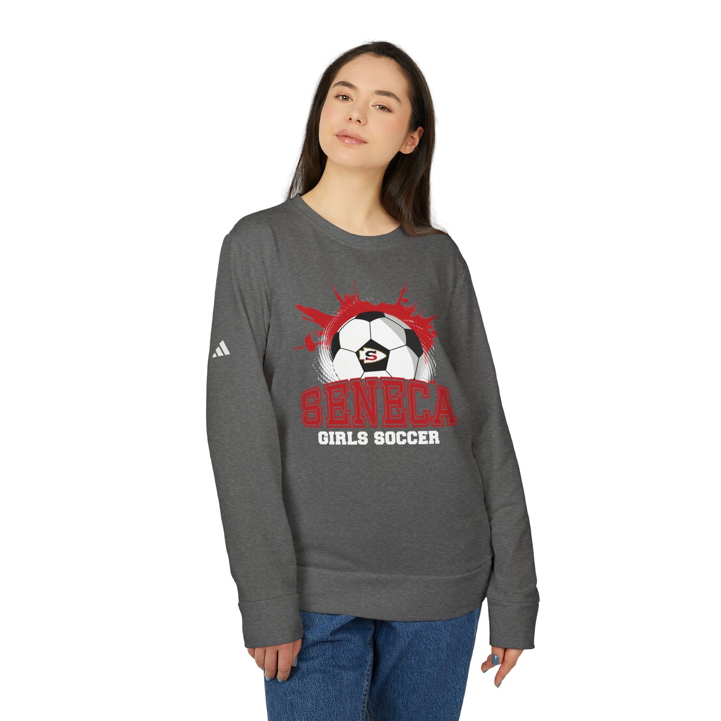 Adidas Seneca Ball Unisex Fleece Crewneck Sweatshirt