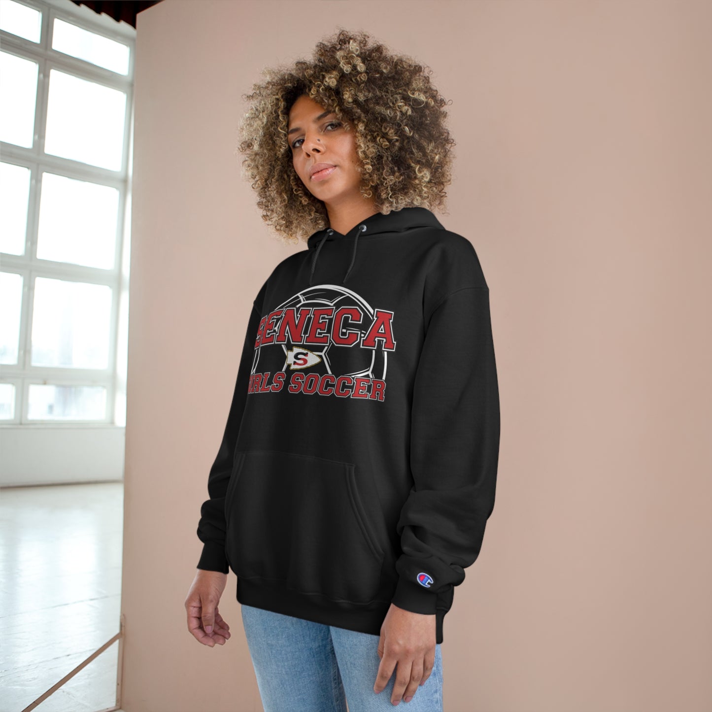 Champion Seneca Girls Soccer Logo Unisex Hoodie