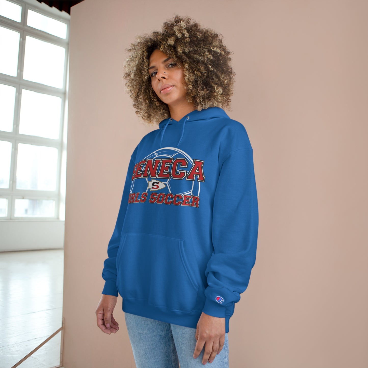 Champion Seneca Girls Soccer Logo Unisex Hoodie