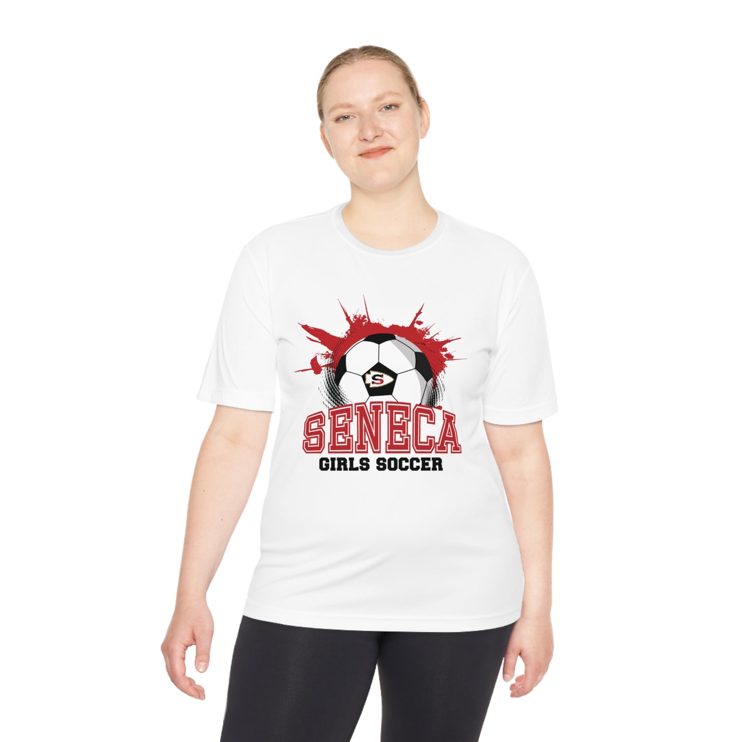 Seneca Girls Soccer Ball - Dry Fit T Shirt