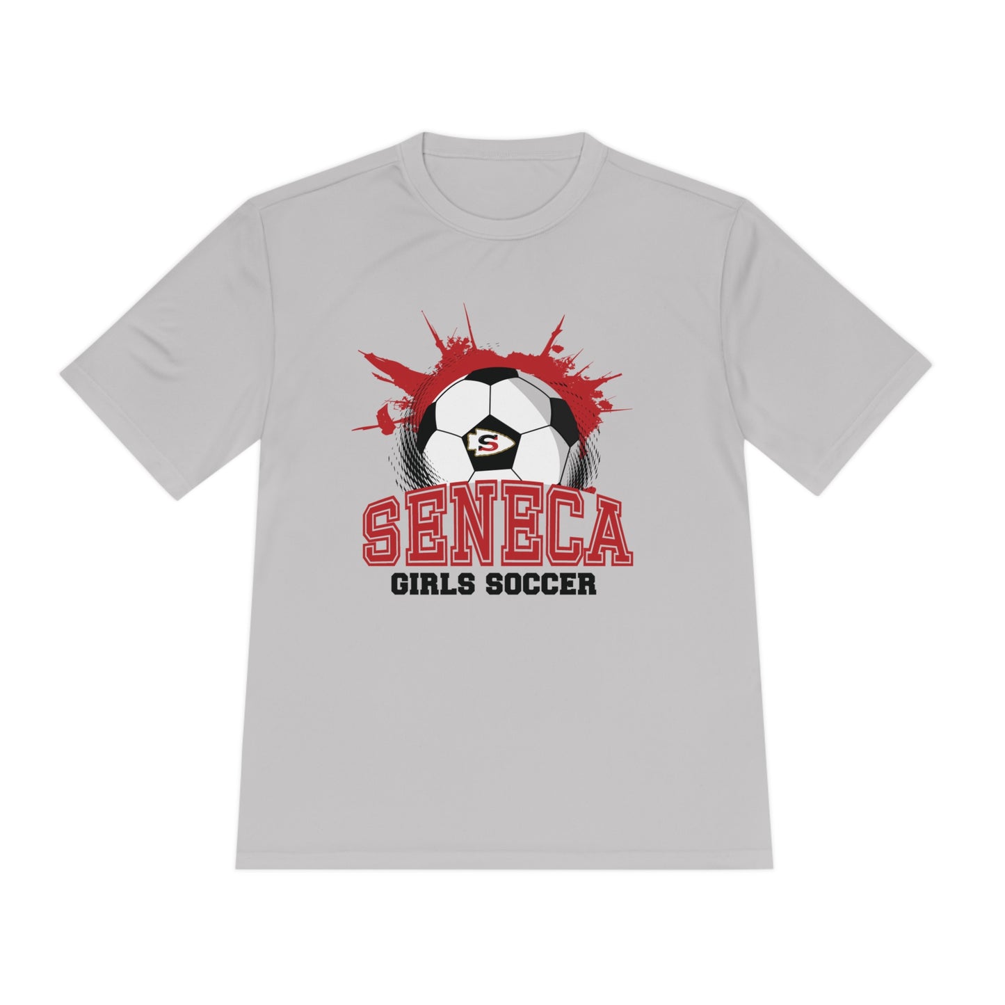 Seneca Girls Soccer Ball - Dry Fit T Shirt