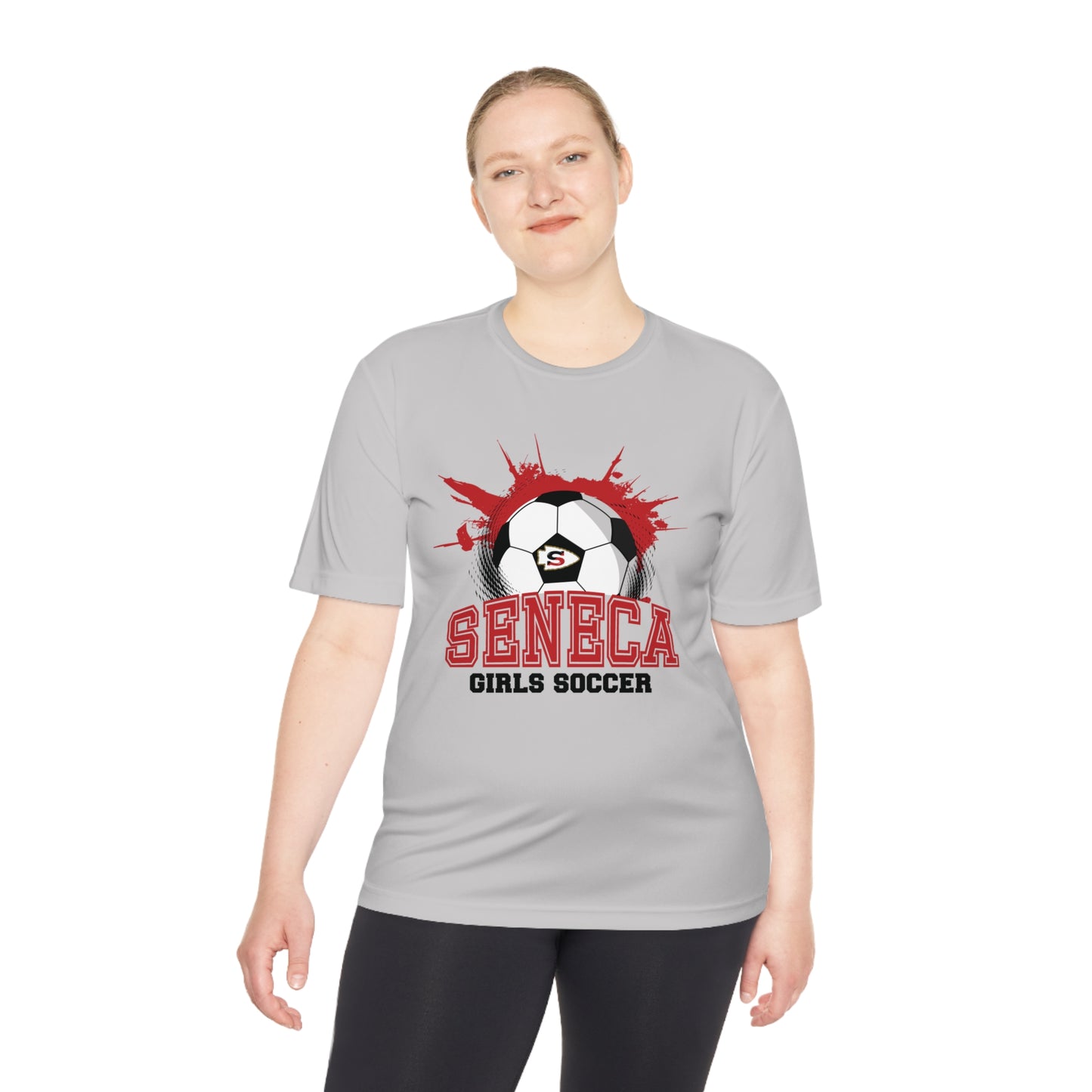 Seneca Girls Soccer Ball - Dry Fit T Shirt