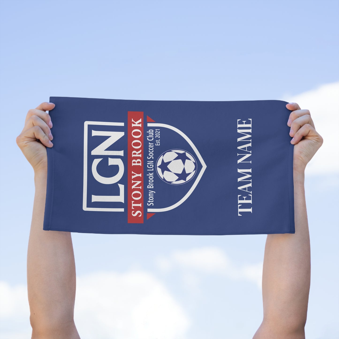 LGN Rally Towel With Team Name - 11x18