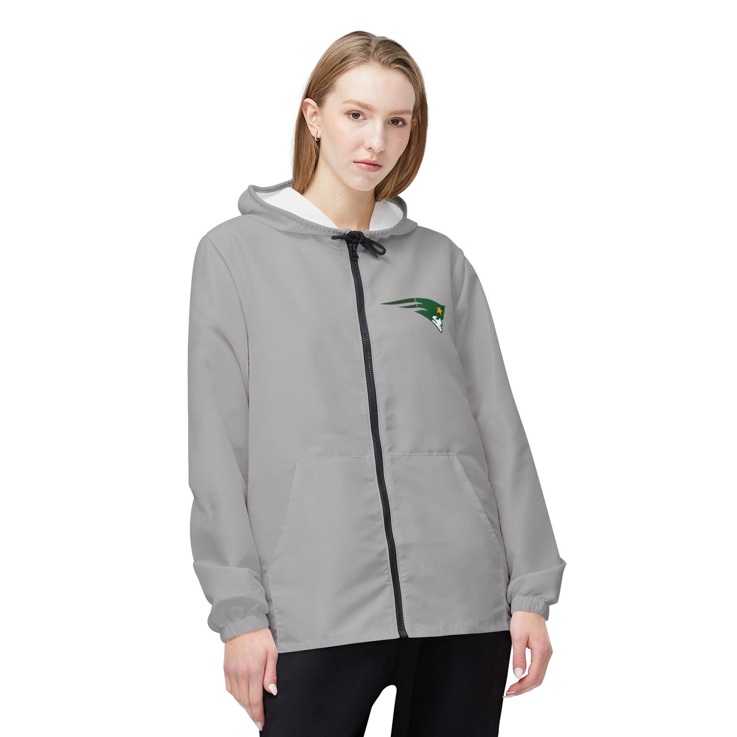 Ward Melville Girls Tennis - Player Windbreaker Jacket - Grey