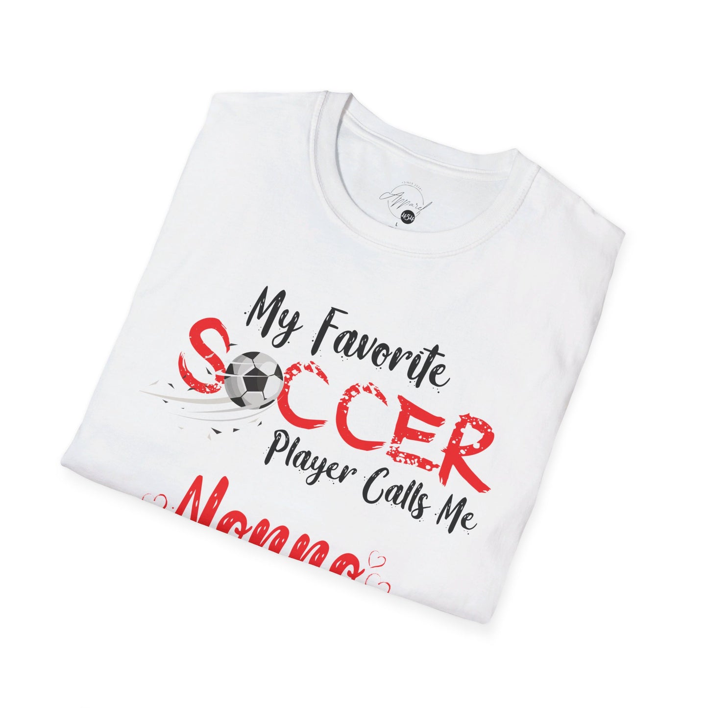 My Favorite Soccer Player Calls Me Nonno - Softstyle T-Shirt