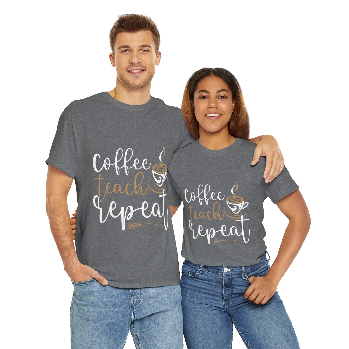 Coffee Teach Repeat T- shirt