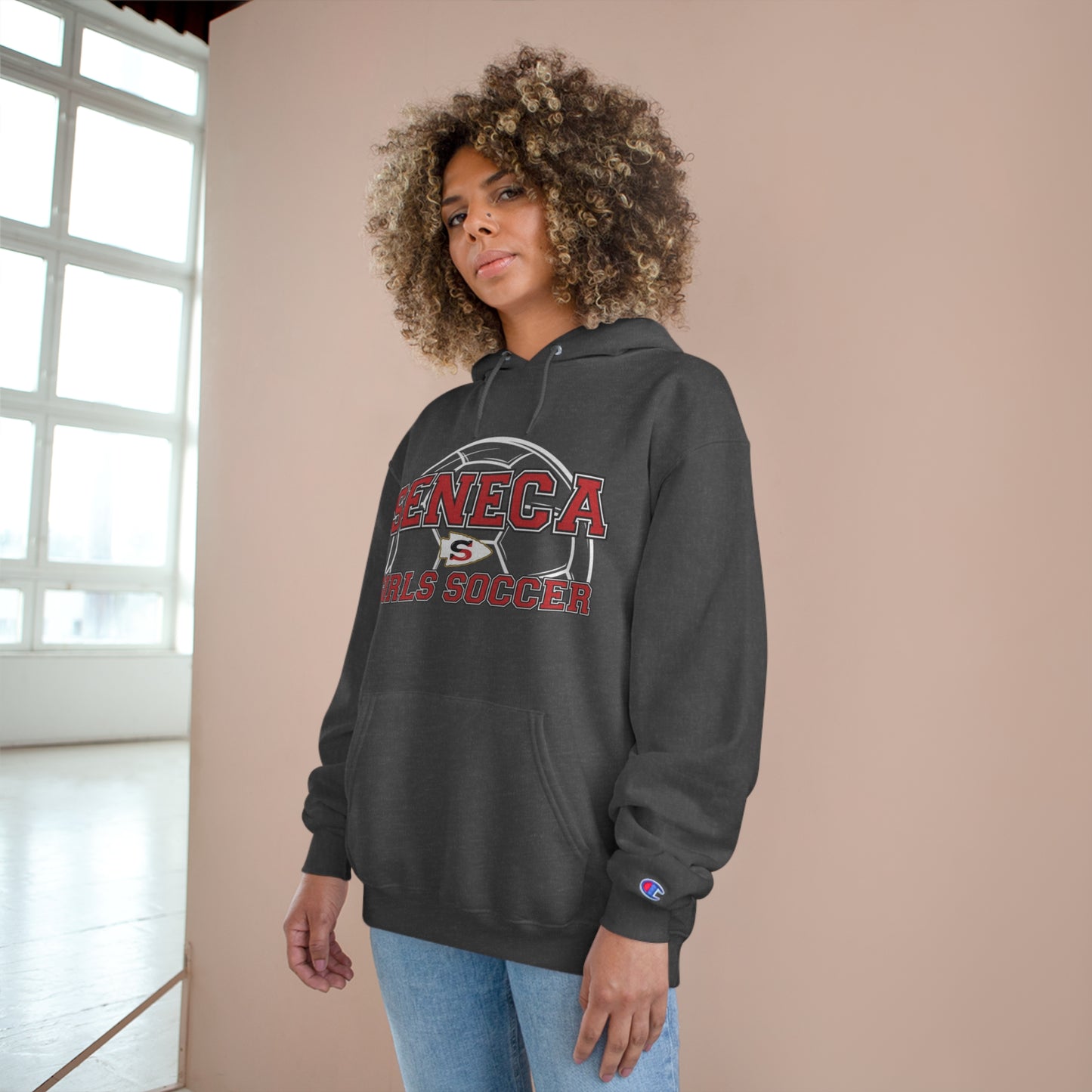 Champion Seneca Girls Soccer Logo Unisex Hoodie