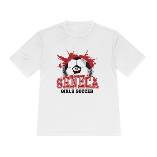 Seneca Girls Soccer Ball Personalized - Dry Fit Shirt