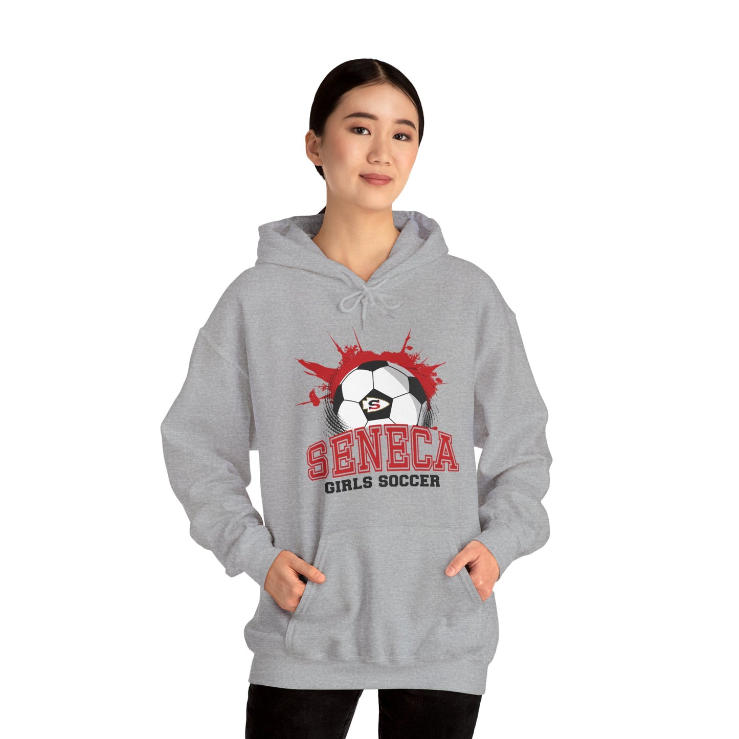 Seneca Girls Soccer Ball - Hoodie