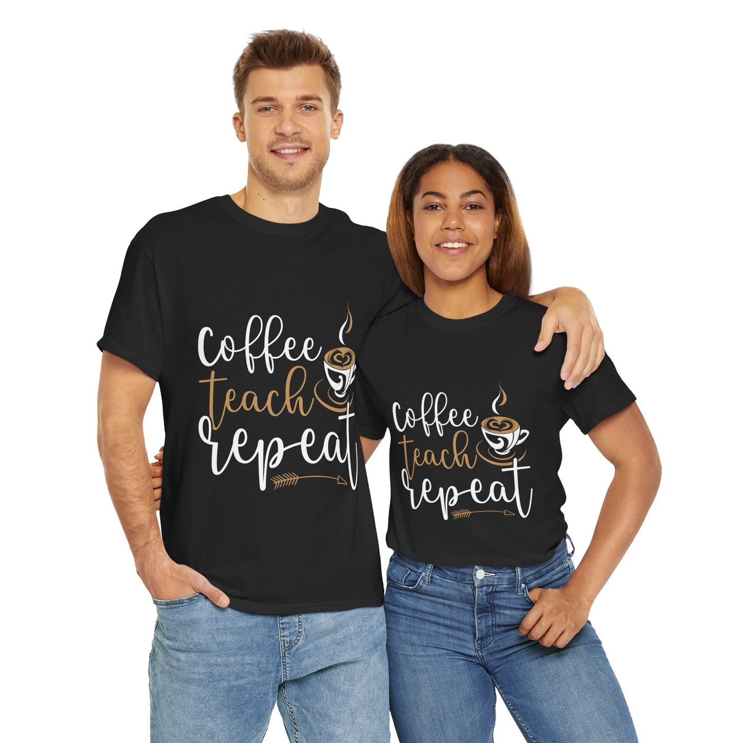 Coffee Teach Repeat T- shirt