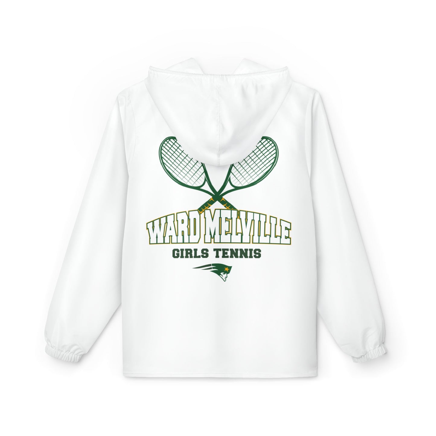 Ward Melville Girls Tennis - Player Windbreaker Jacket - White