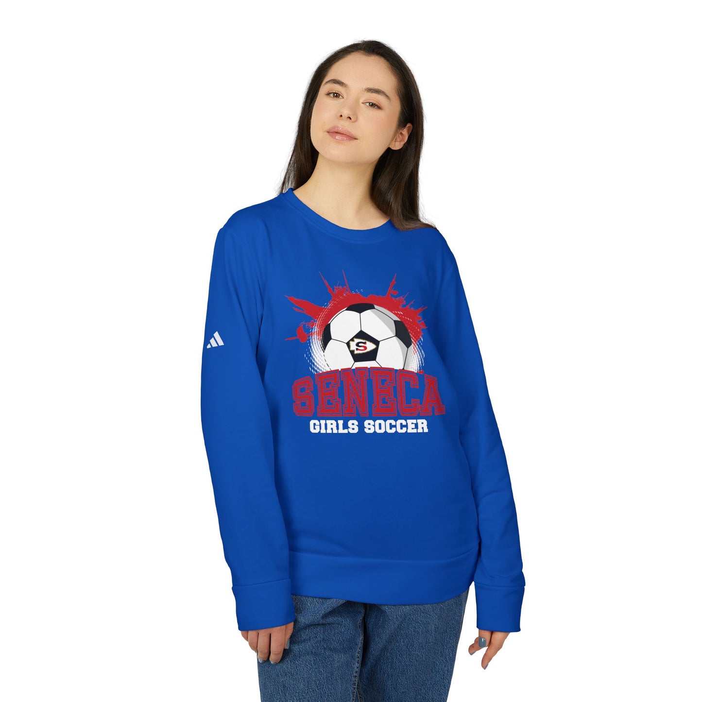 Adidas Seneca Ball Unisex Fleece Crewneck Sweatshirt