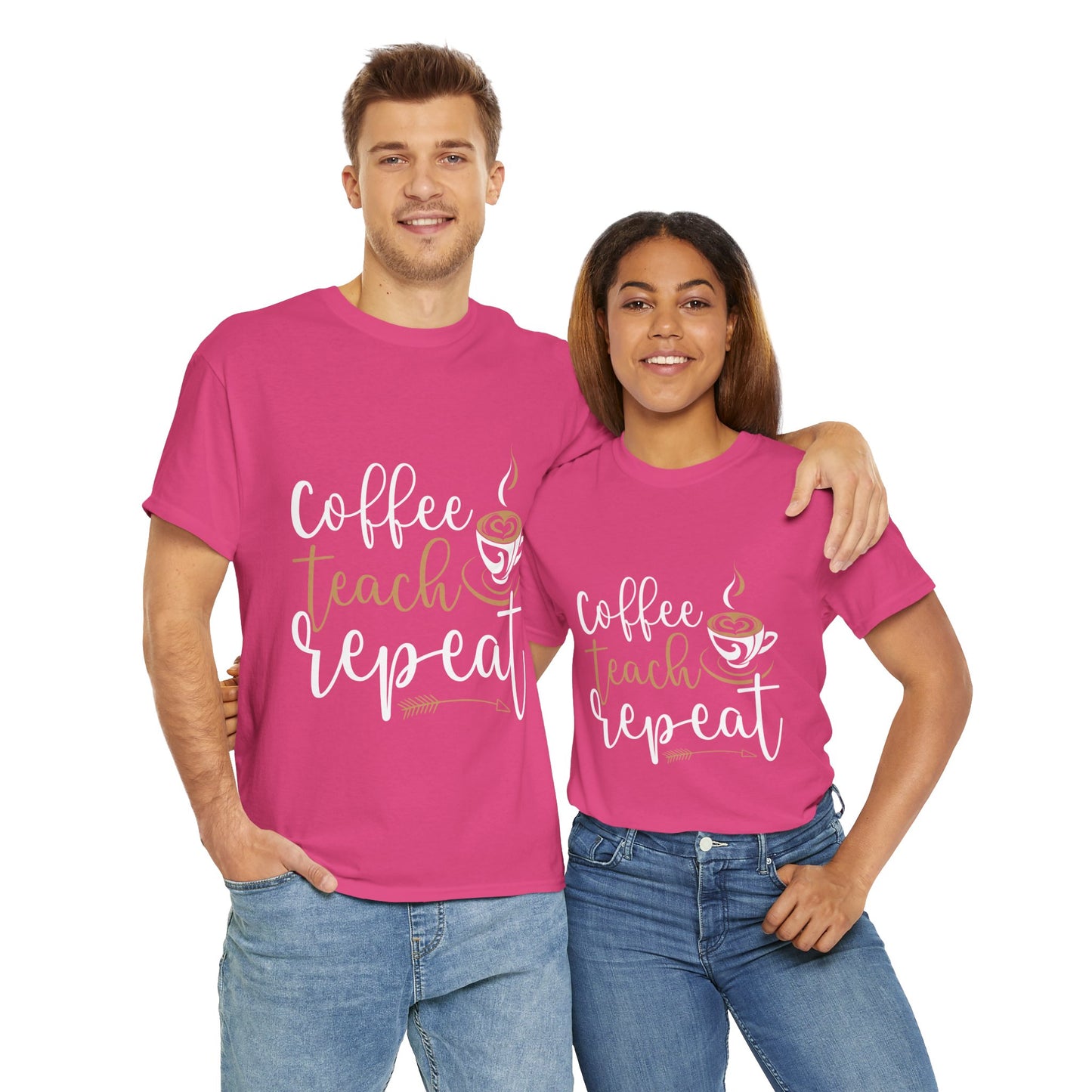 Coffee Teach Repeat T- shirt