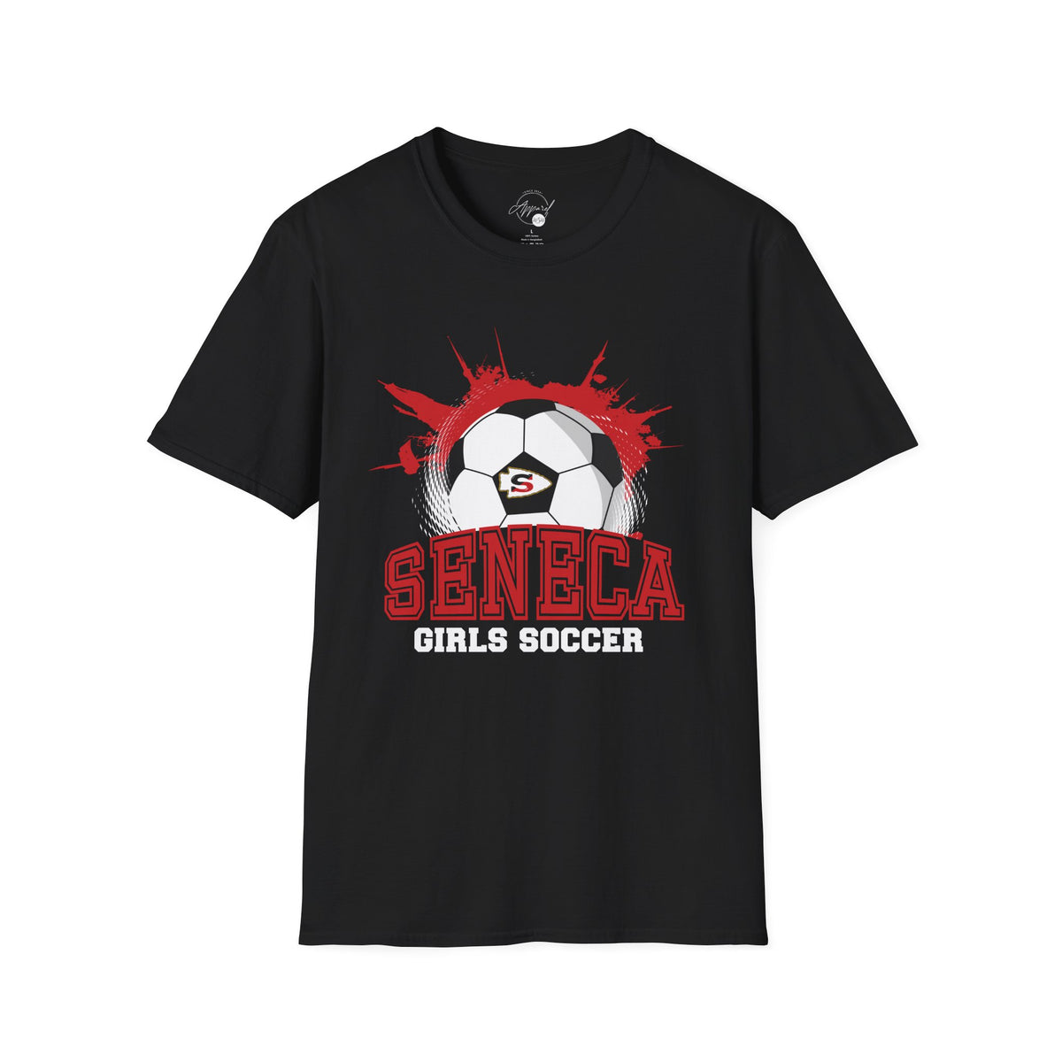 Seneca Girls Soccer Ball Unisex Softstyle T-Shirt