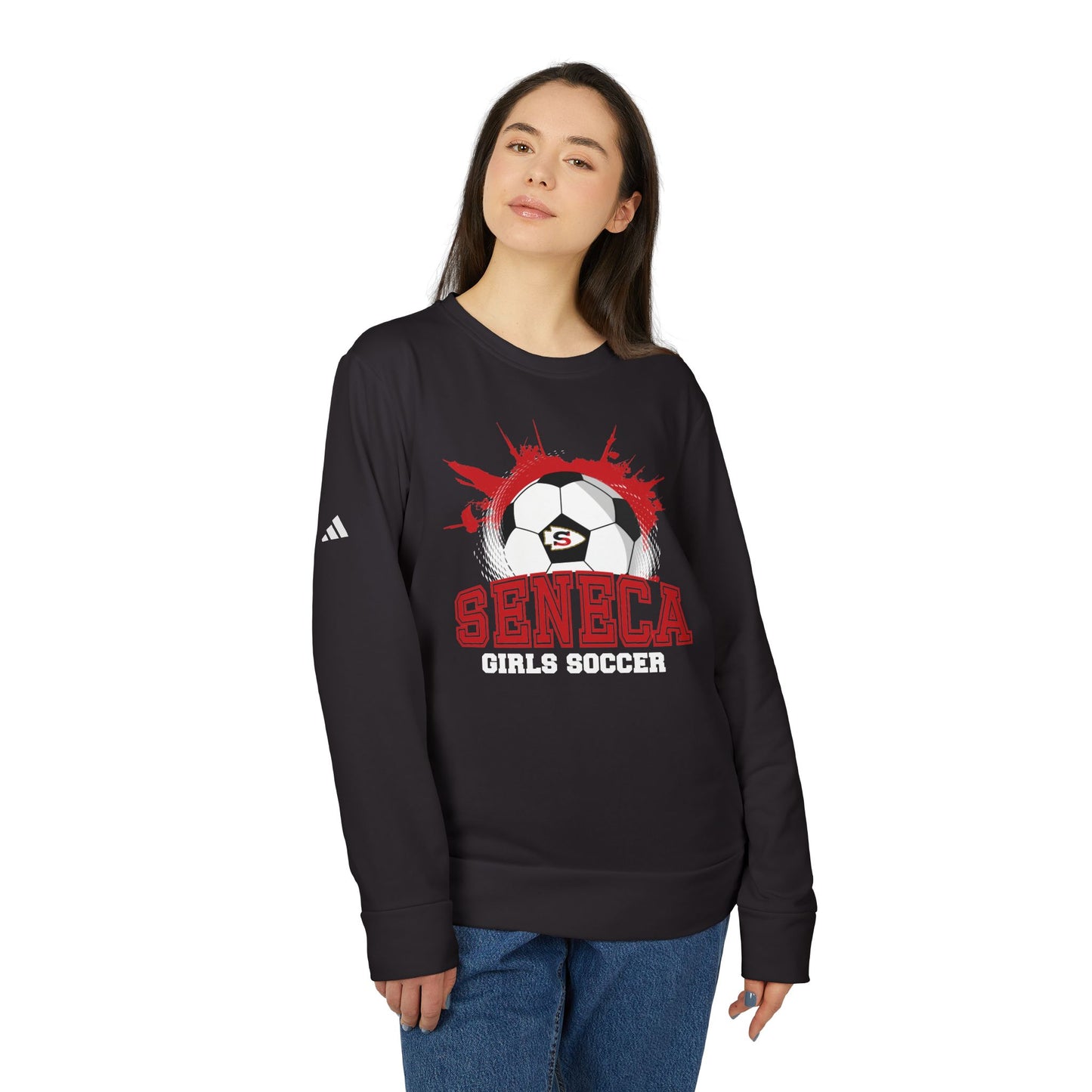 Adidas Seneca Ball Unisex Fleece Crewneck Sweatshirt