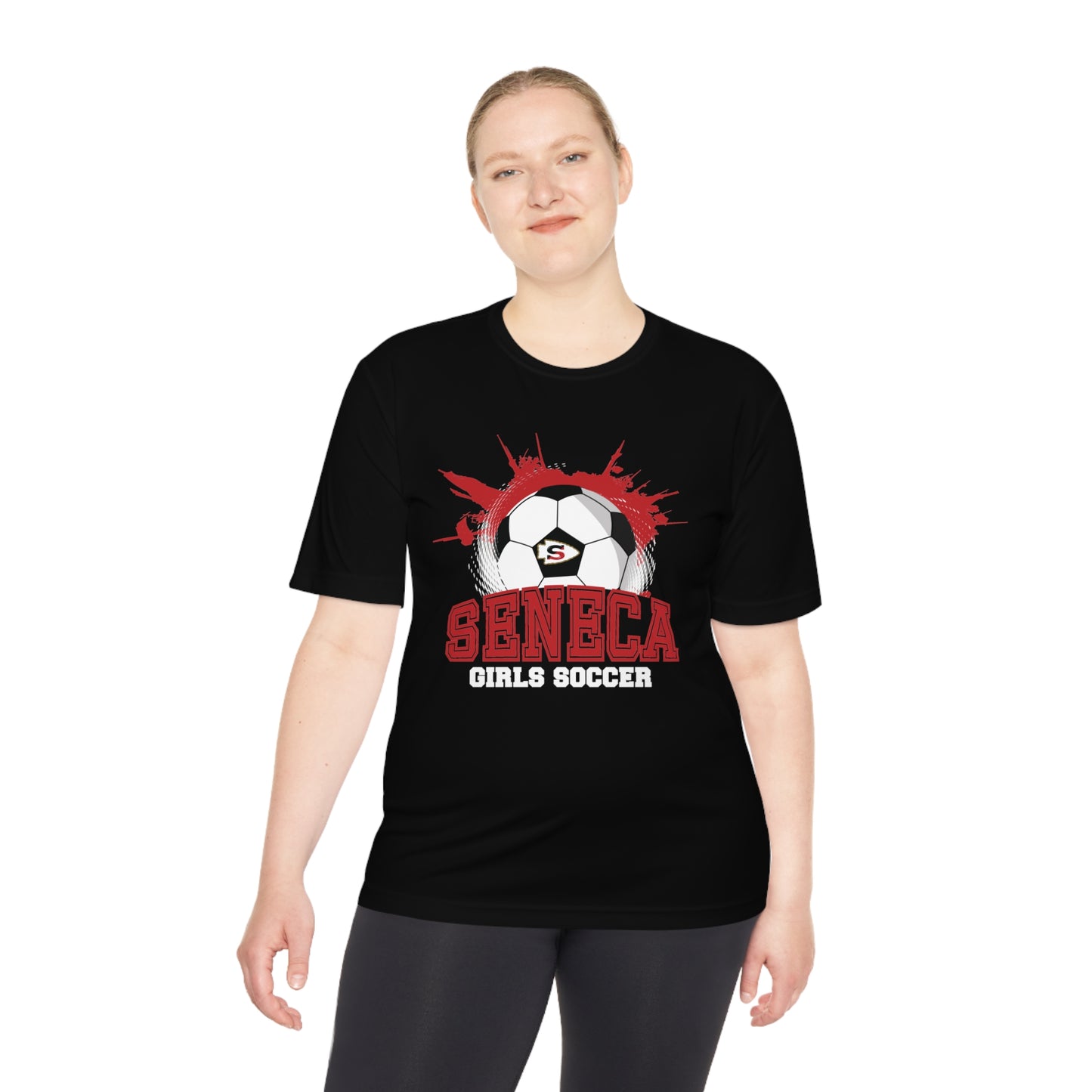 Seneca Girls Soccer Ball - Dry Fit T Shirt