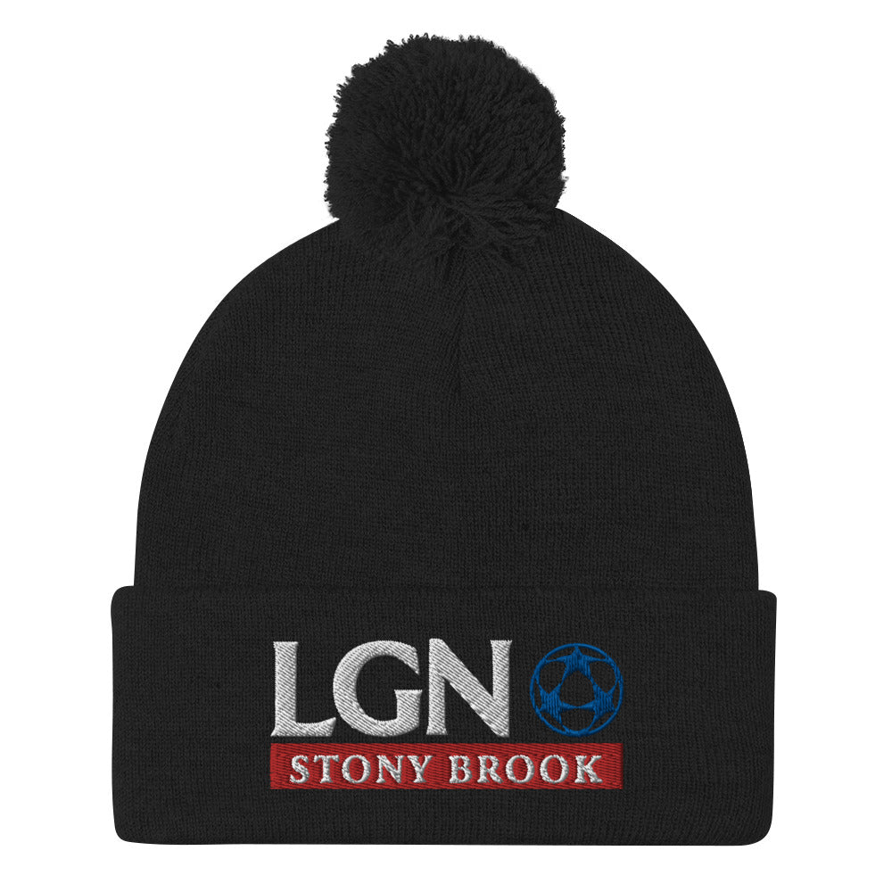 LGN - Embroidered Pom-Pom Beanie