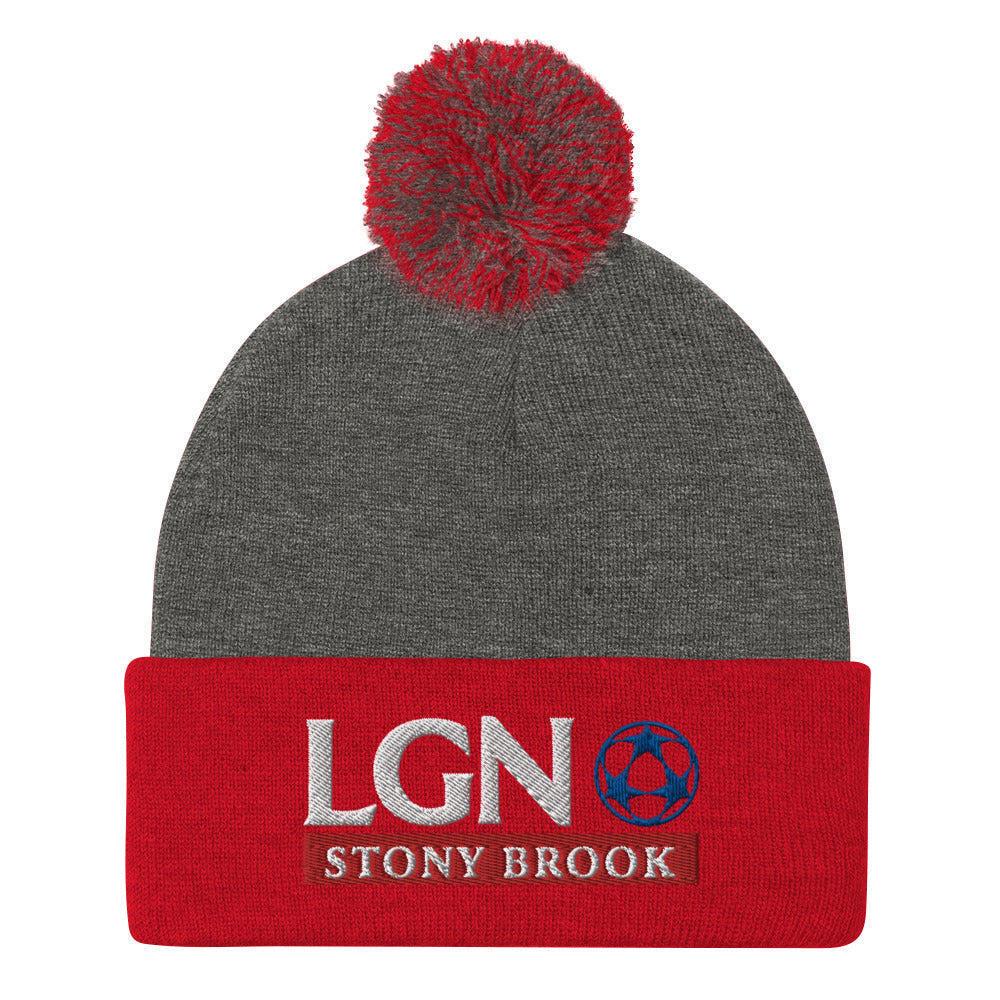 LGN - Embroidered Pom-Pom Beanie