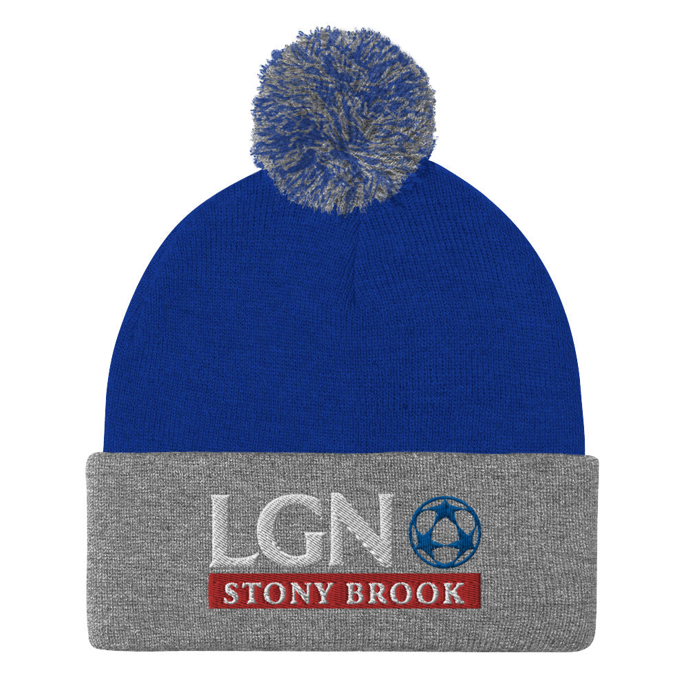 LGN - Embroidered Pom-Pom Beanie